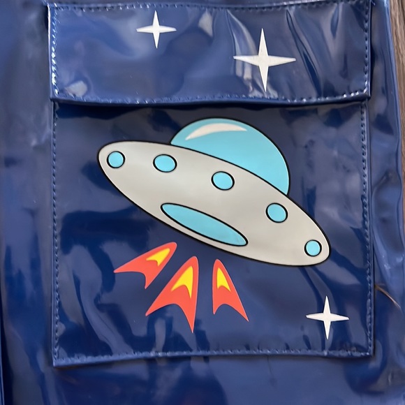 Kidorable Boys Rain Coat Alien Space Themed - Picture 3 of 6